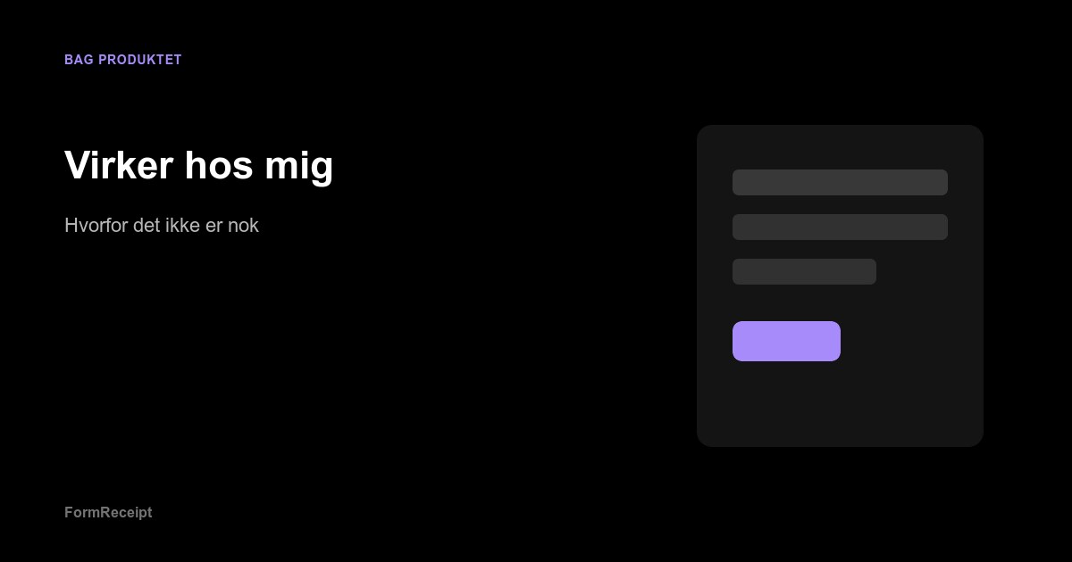 Udvikler der gennemgår en kontaktformular-test på en bærbar